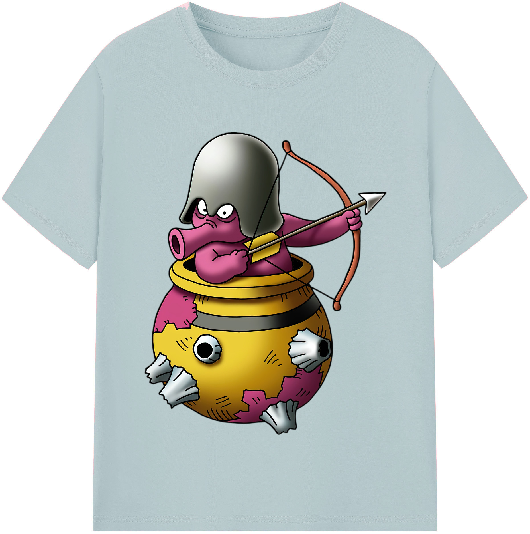 （画像用） ドラゴンクエスト Doragon Kuesuto Dragon Quest 綿100％半袖Tシャツ（フロントプリント）